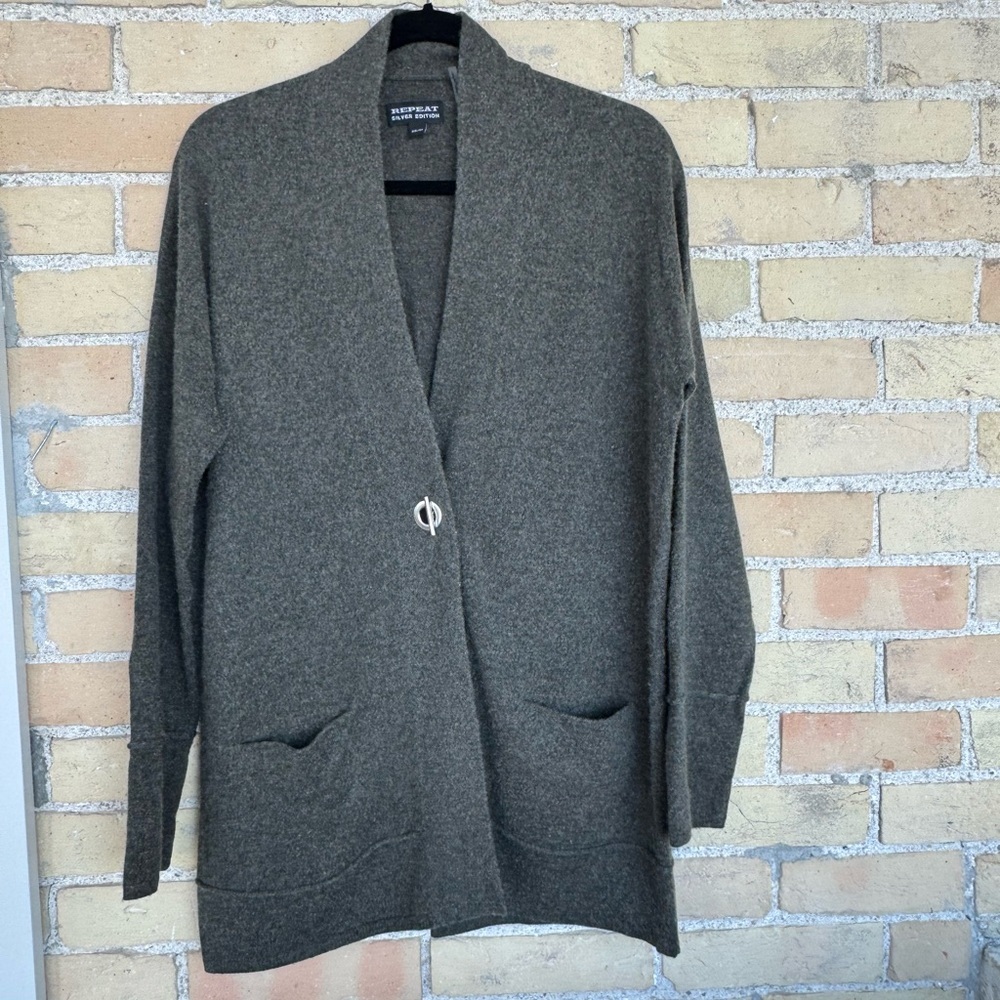 Repeat Silver Edition Mossy Green Sweater